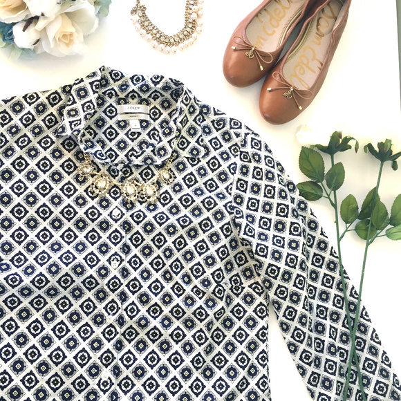 J. Crew Tops - J. Crew Perfect Shirt in Foulard